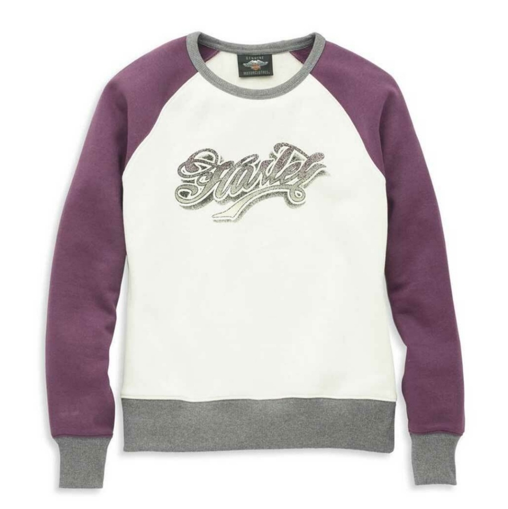 Harley-Davidson Tattoo Font Graphic Raglan Sleeve Pullover